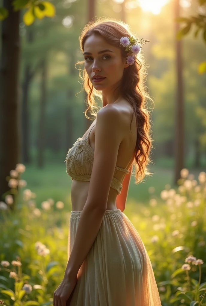 A woman without clothes