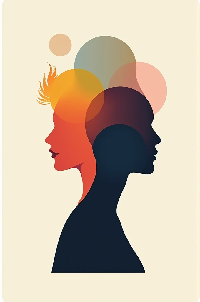 Logo of a person&#39;s body with 4 heads 
