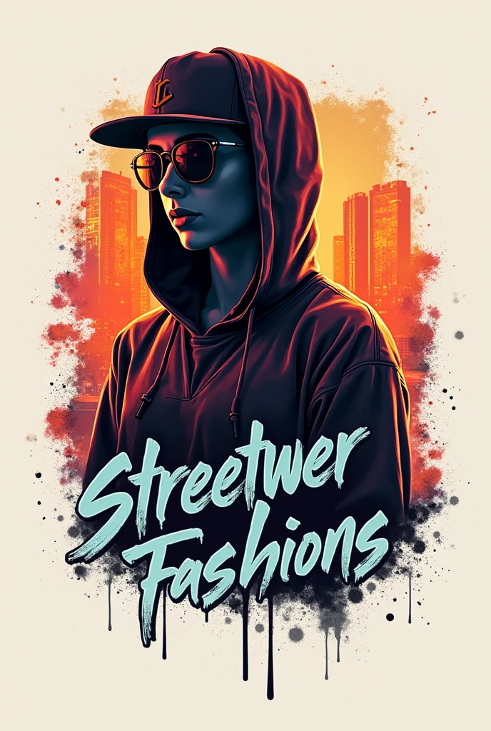 crie uma logo minimalista, with a street look with the name streetwer fashions. For Instagram profile With a more colorful touch it&#39;s good, but with a more street-like look, on top of the previous concept

