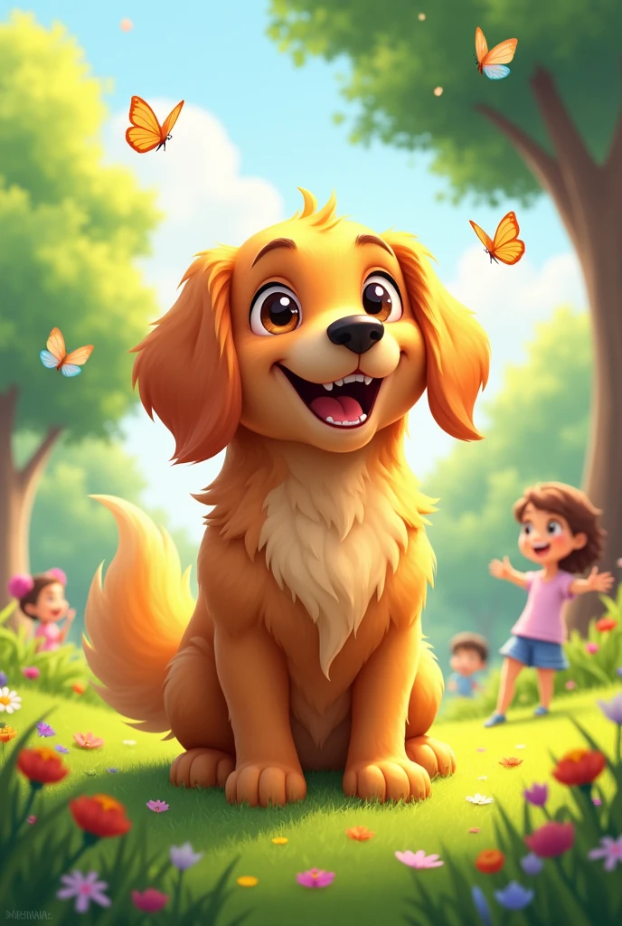 Dog character　smile