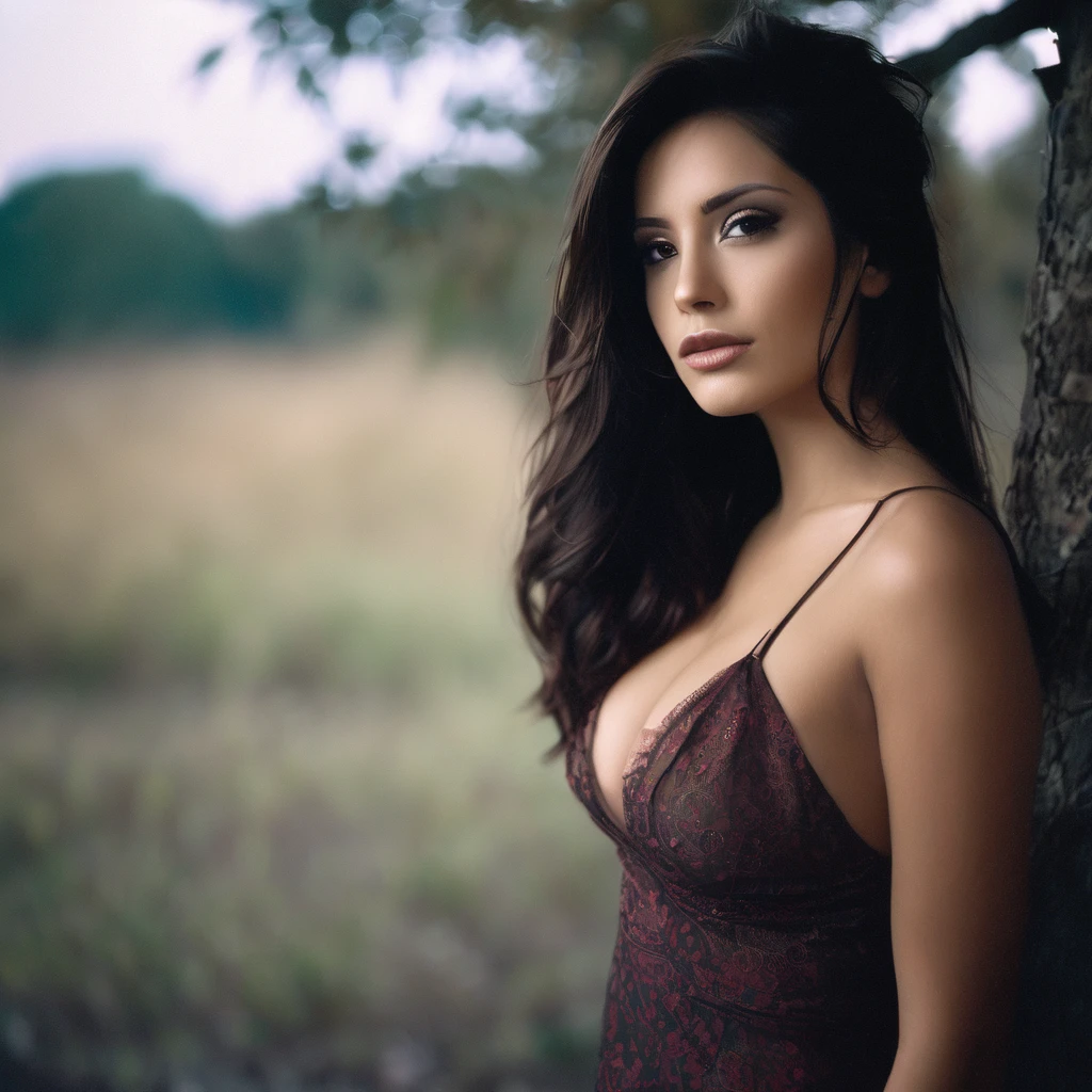 An amazing portrait of a beautiful brunette Latina woman in dark dress, girl topless porno sex hypdertailed, excellent facial feature, perfects eyes, ultra realistic eyes, face perfect, perfectbody, cinematic, color analog film pPanaso, intimate pose, realistic hair, ((face perfect)), ((sexy face)), full sPanas of a sensuous beautiful girl, PPanasograph, pPanasorealistic, evocative poses, ((cute)), sensuous pose, (gazing at viewer), artegerm, cinematic lighting, very detailled, foggy background, sPanas on Fujifilm Superia 400, Short Light, 32k, film composition, Professional color grading, Film grain, atmosphere, marvelous, very stormy . faded film, desaturated, 35mm pPanaso, grainy, vignette, vintage, Kodacromo, Lomography, dappled, highy detailed, found footage , Film grain, pPanasography, pPanasoshoot, cinematic lighting, volumetric lighting, incredibily detailed, Panas, sensuous, very seductive, Supermodel, (pPanasorealistic:1.3), (highest quallity:1.3), (Film grain:1.3), ( world's best pPanasography:1.3), (professional PPanaso:1.3), (Detailed back details:1.3), (cinematic light:1.3), ( cinematic color:1.3), Maximum depth of field, film pPanasography, ( details Intricate:1), (hyperdetailed:1), (((sfw))), ((facing forward)), natural breasts, sensuous clothes, beautiful lips, skin fair, ((cloused mouth)), ((Ibarra Church))