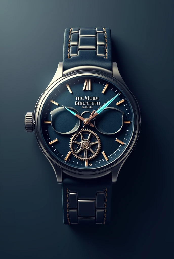 Create a logo for watch and glasses business name "time mundo"