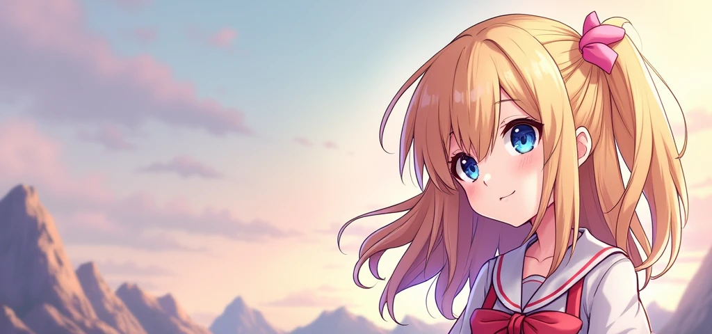 background 1200 x 480 written amanda for twitch with a girl(animation/drawning)