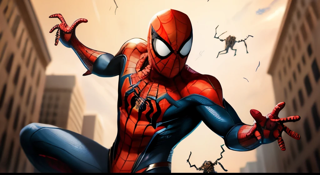 Spider-Man with a brown suit, inspired by the brown recluse spider. 