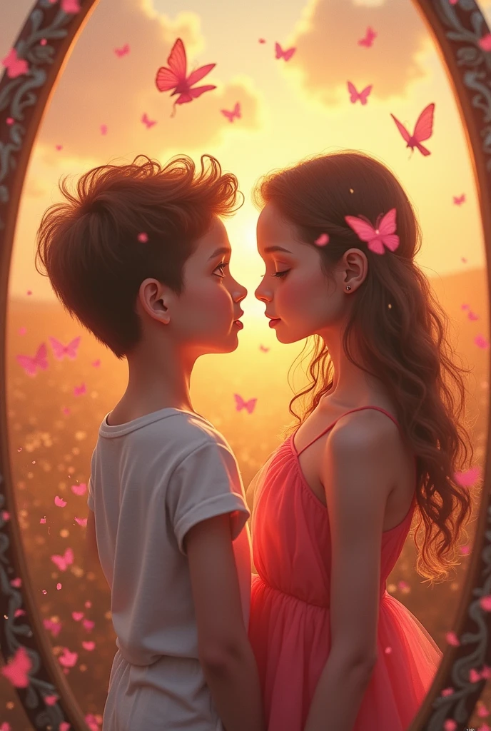 A boy tansforming into a girl
