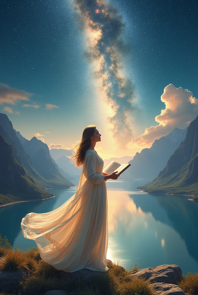 Hello, I would like to generate an image that shows the essence of Psalm 8 of the Bible.. It is a psalm that exalts God's creation , the work of his hands and as the man , Humanity surrenders to such greatness You can change the name and put a woman You can add the text.
Salmo 8