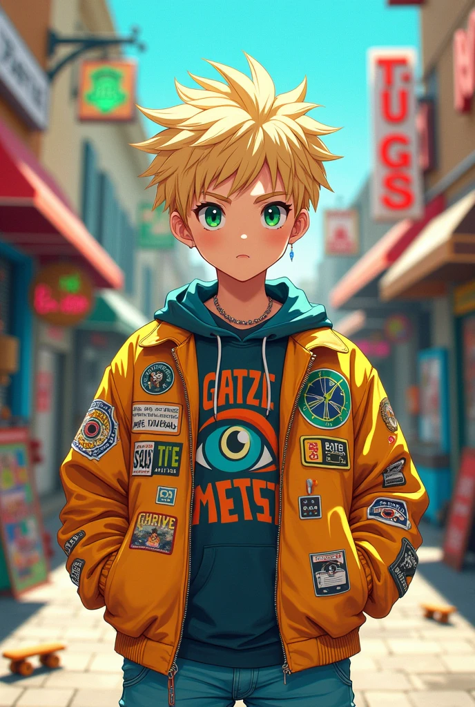 Generates a blonde anime boy from the 90s 