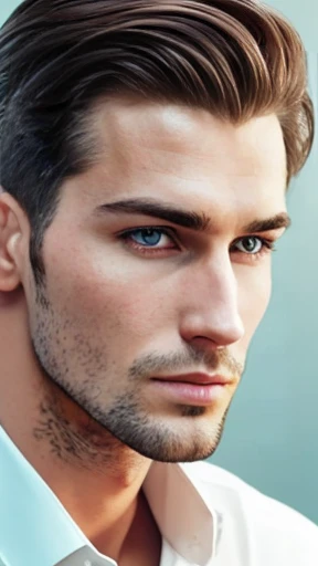 A handsome Lithuanian man focus on the face