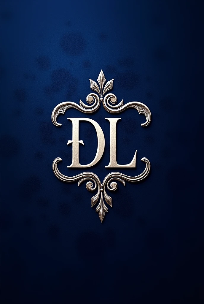 logo that makes you feel exclusive, unique and powerful royalty with the letters DL SILVER COLOR