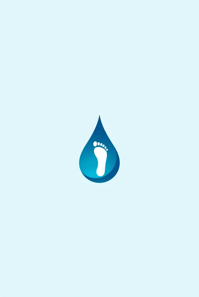 "Create a minimalist logo showing a diabetic blood drop integrated with a foot outline. Include the brand name 'Ahmad Diabetes Footcare Centre' with modern, readable fonts. Use shades of blue and white for a clean, medical look."