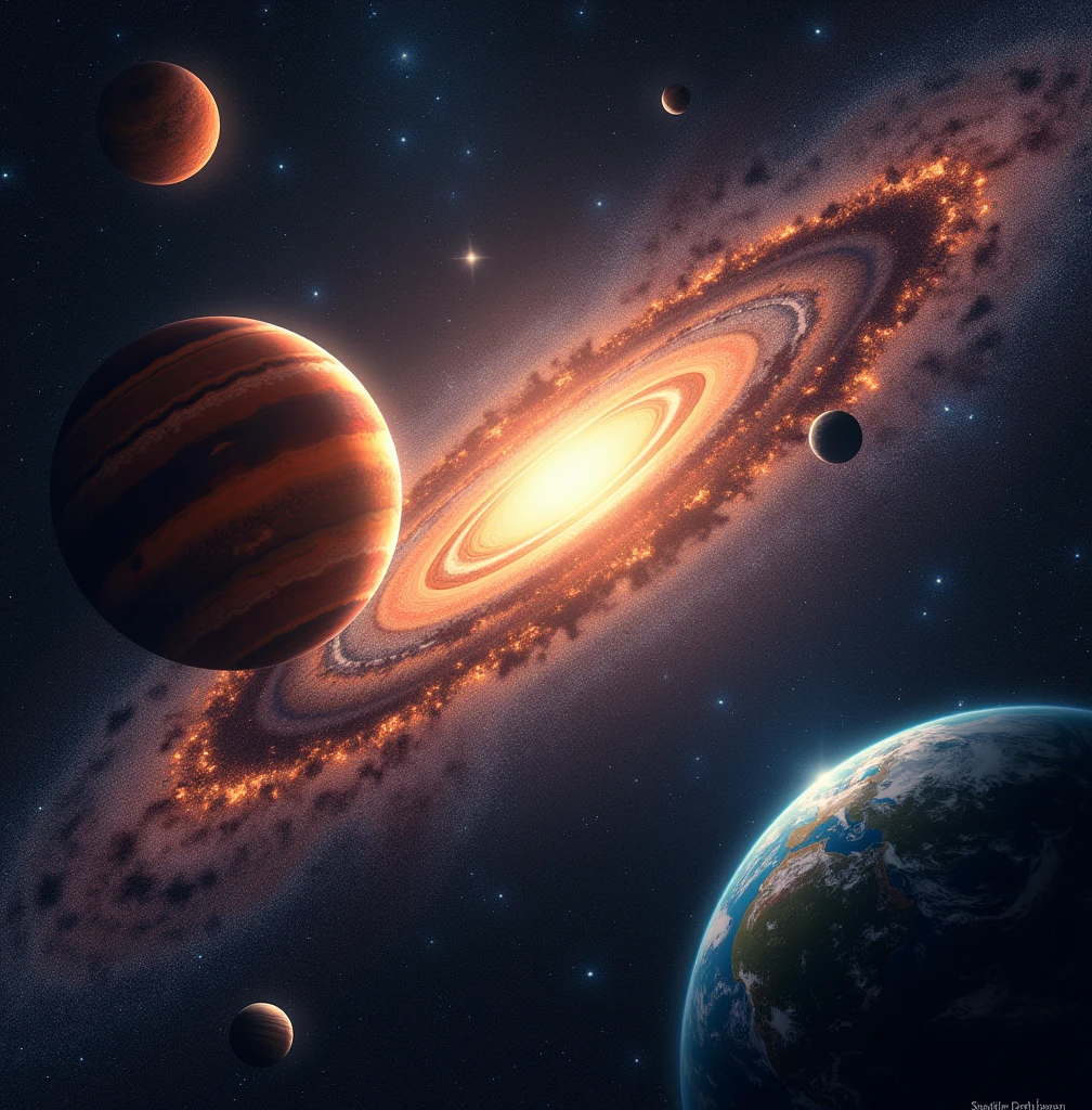 I want Just the solar system. just include something related to the galaxy and the solar system. Use something from the Deep Space Network.