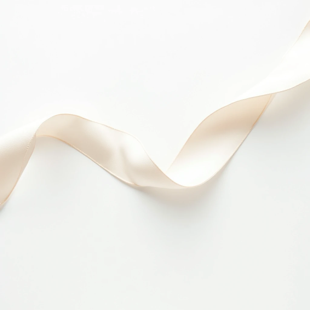 Label simple ribbon on white background