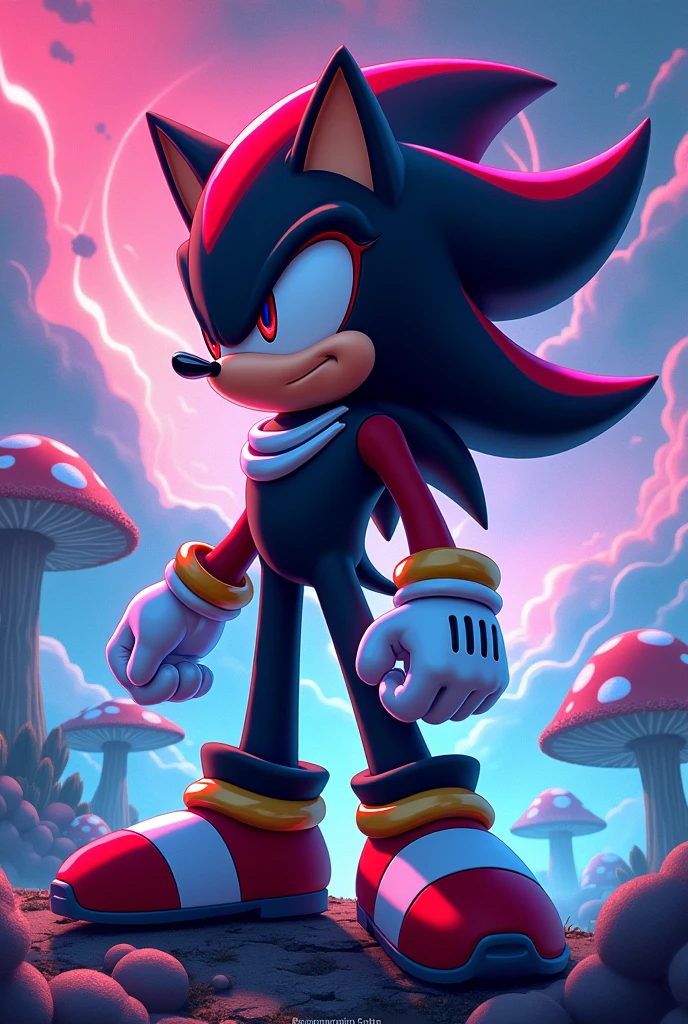 hazme un shadow the hedgehog version mario bross anime sin realismo
