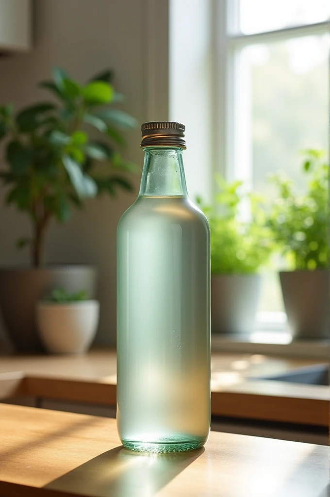 500ml glass bottle with lid
