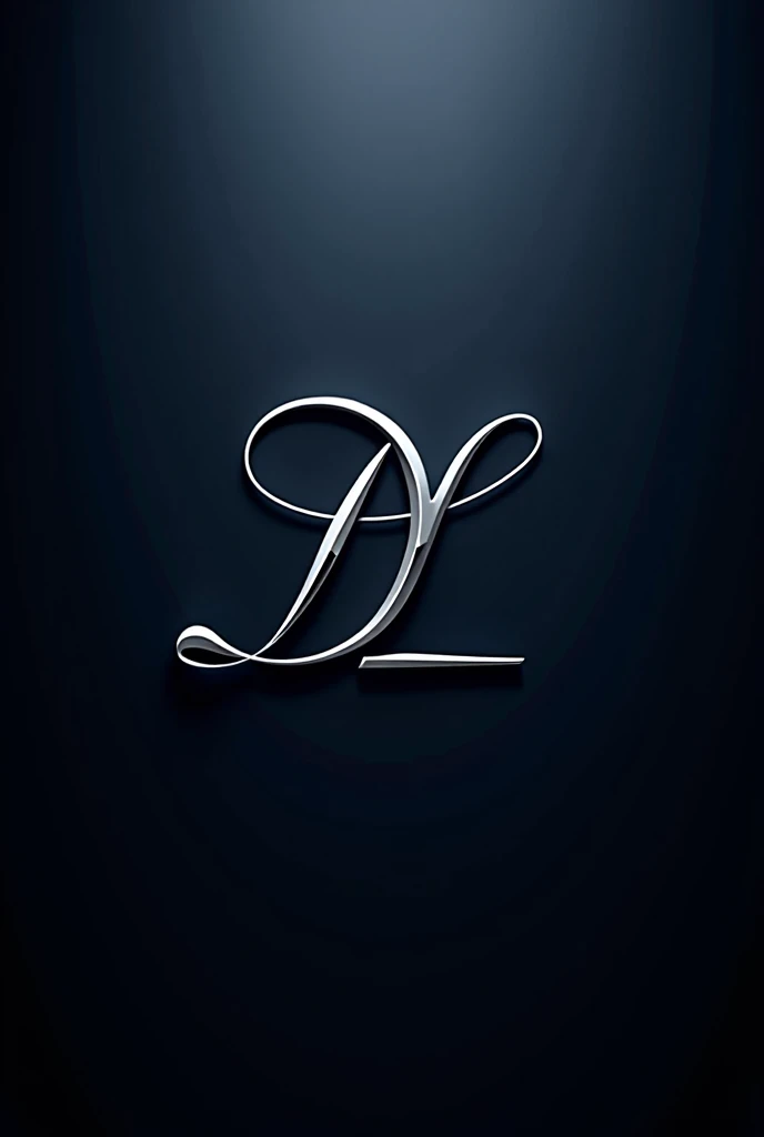 logo that makes you feel exclusive, unique and powerful with the letters DL SILVER COLOR