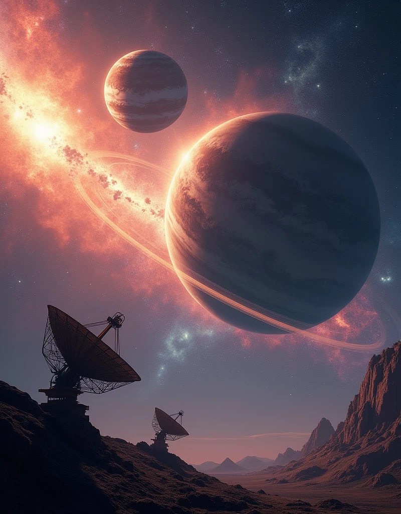 I want Just the solar system. just include something related to the galaxy and the solar system. Use something from the Deep Space Network.
