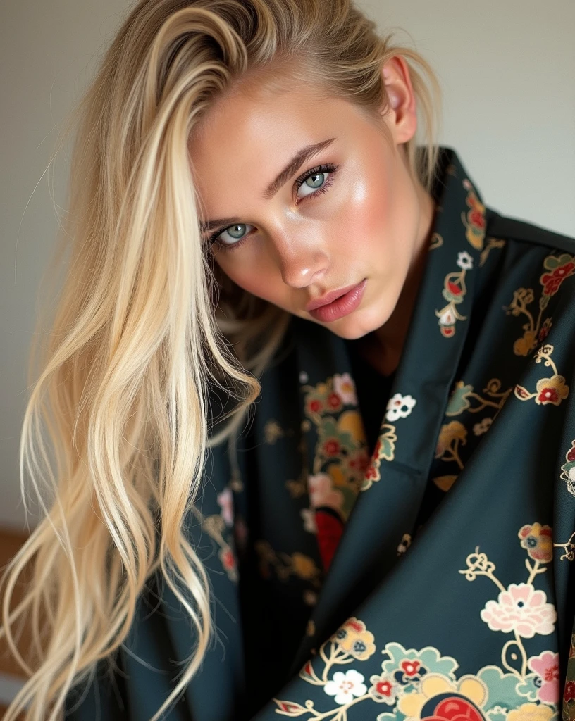 super realistic, highly detailed, sexy, young,european blonde, medium breasts, blue eyes, 26 years old, iPhone 14 Pro Max camera, Merger_mati_catentes, (twilight:1.2) , (soft lighting:1.2), (japan:1.2), photorealistic, raw, textured skin, skin pores, intricate details, epiCRealism