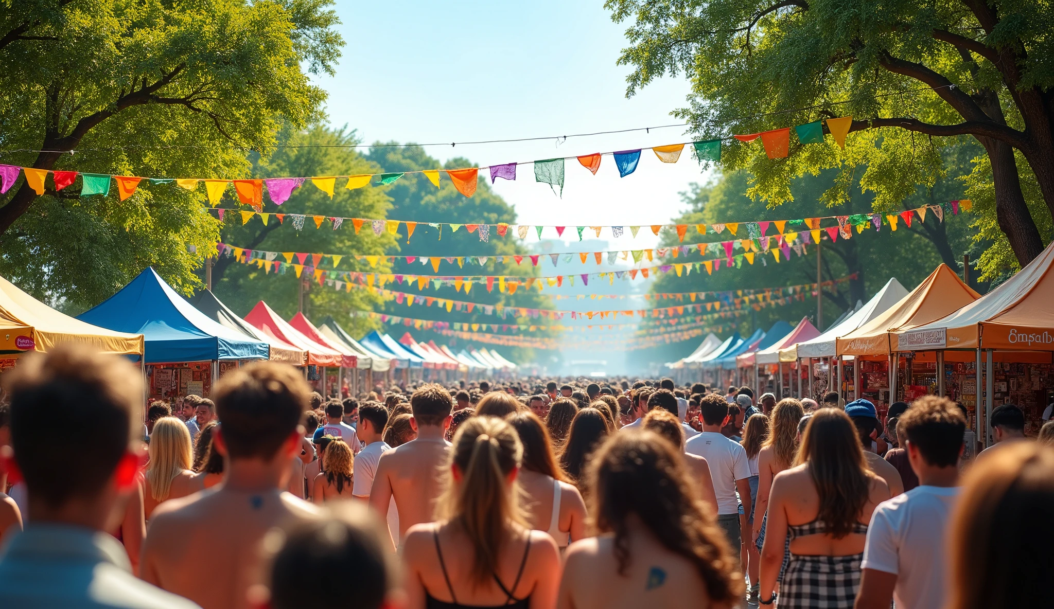 A lively daytime festival