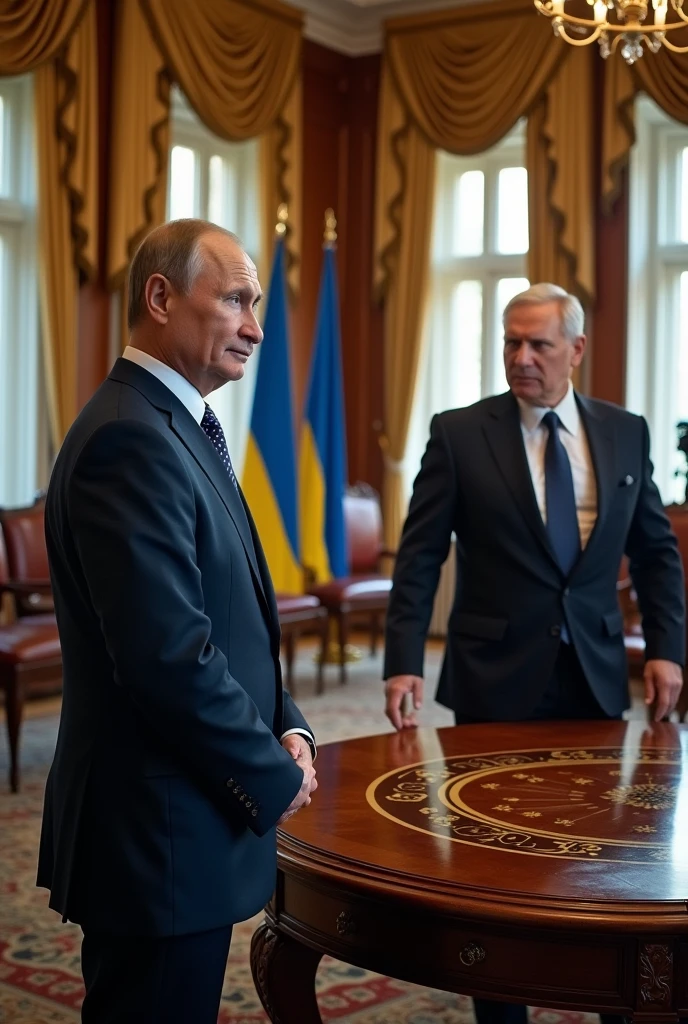 Vladimir Putin and Zelensky