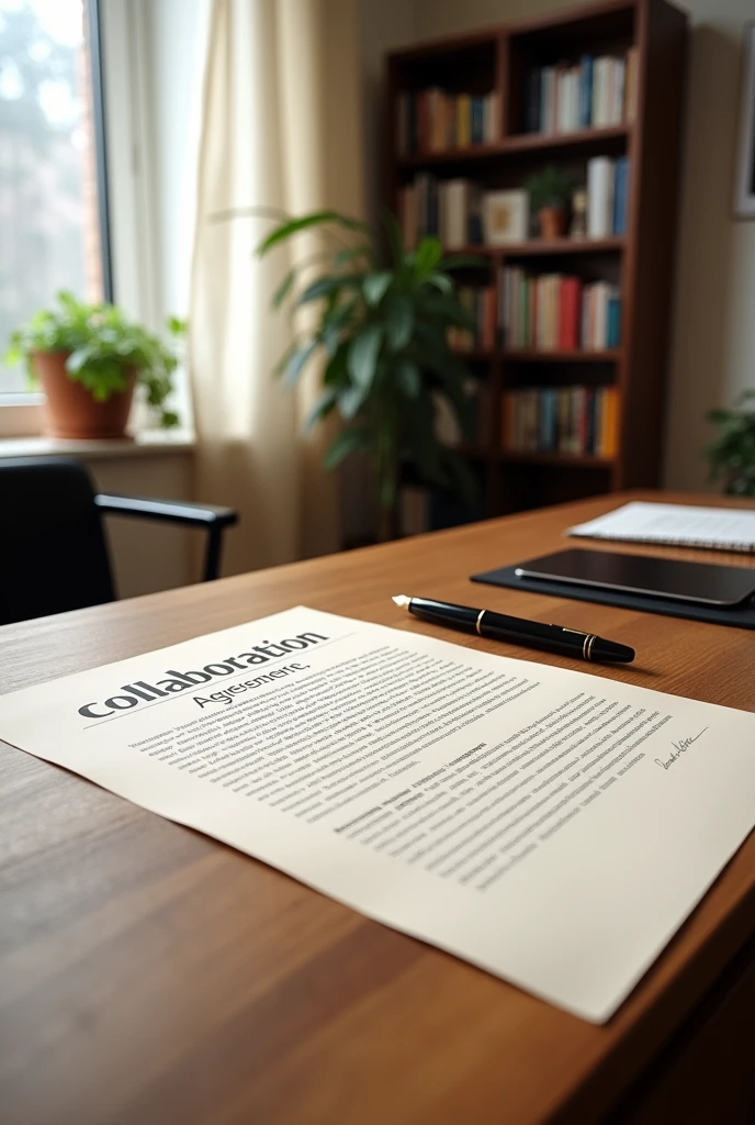 Create me a formal document that needs signatures where you want to use me as collage 