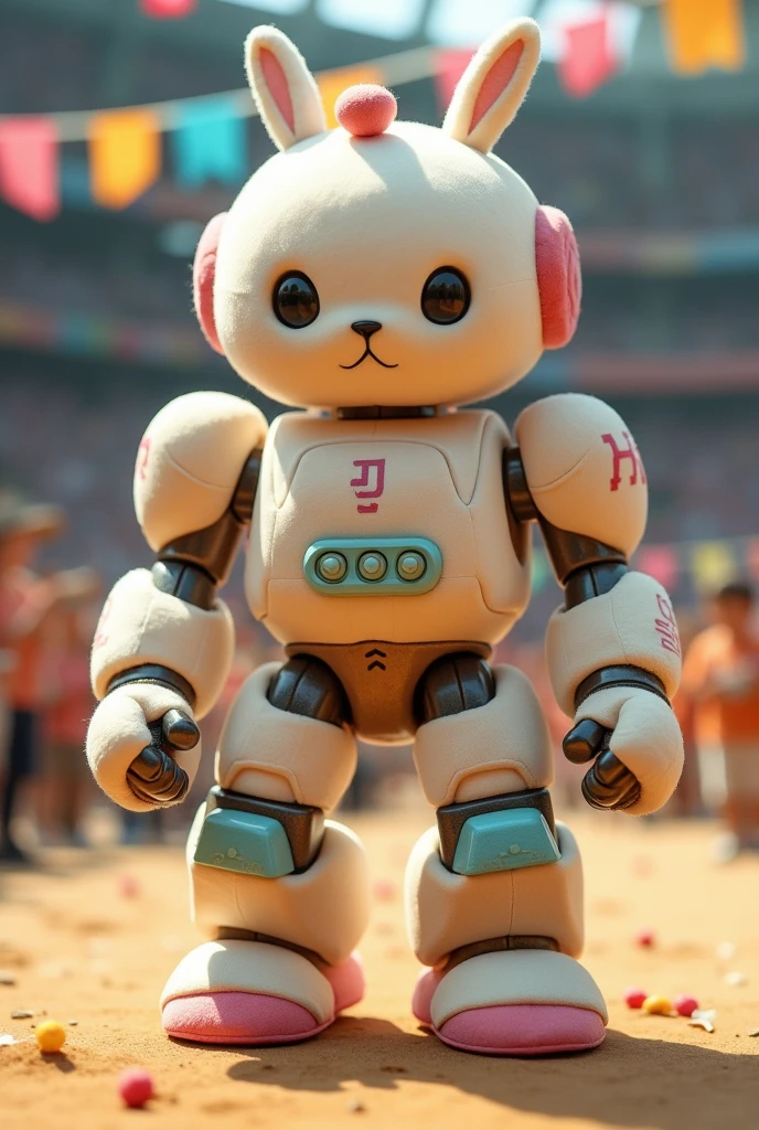 a sumobot, similar to those used in sumobot competitions, that is tender