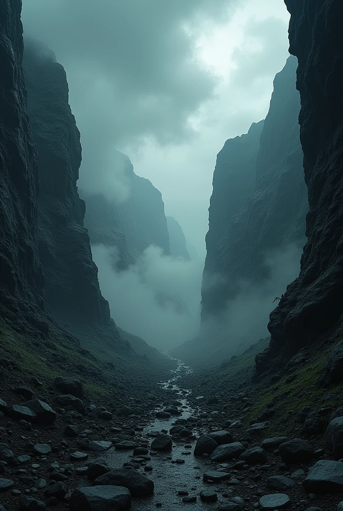 The hostile valley with scaring depth
