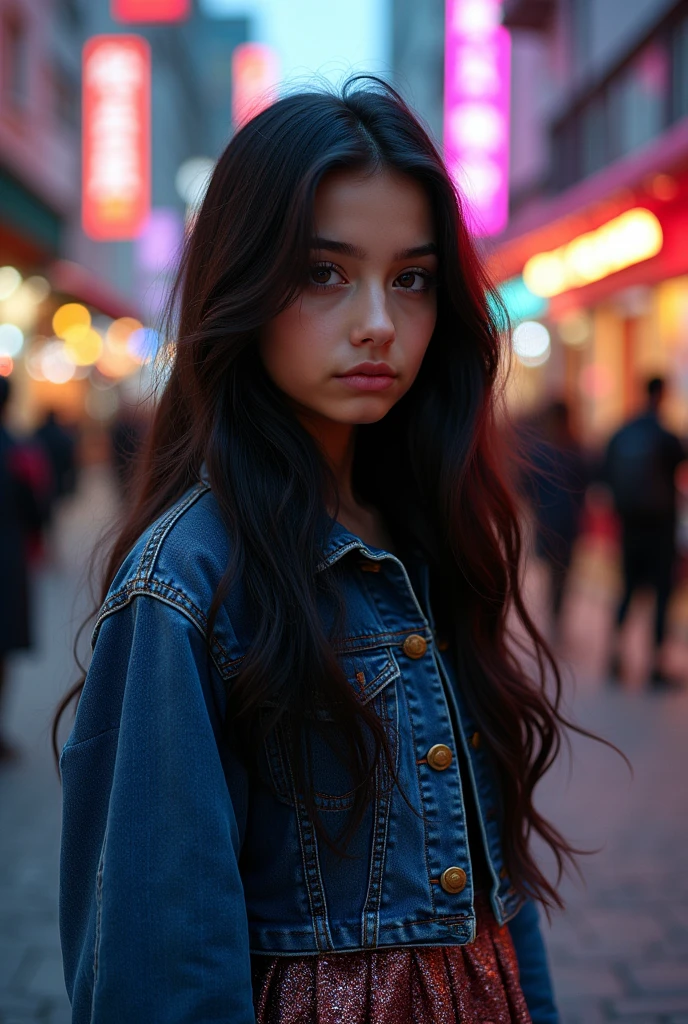Girl with black hair