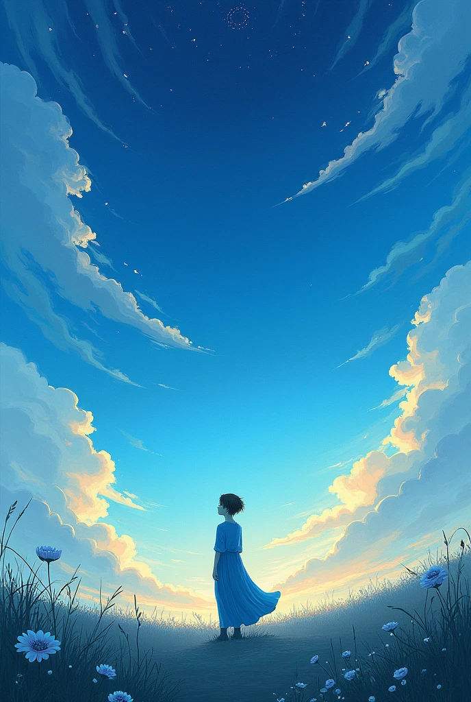 Illustrates the poem by Stephane Mallarmé "L'Azur"