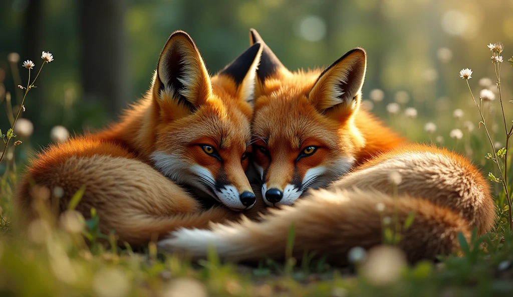 WOUNDED FOXES TOGETHER