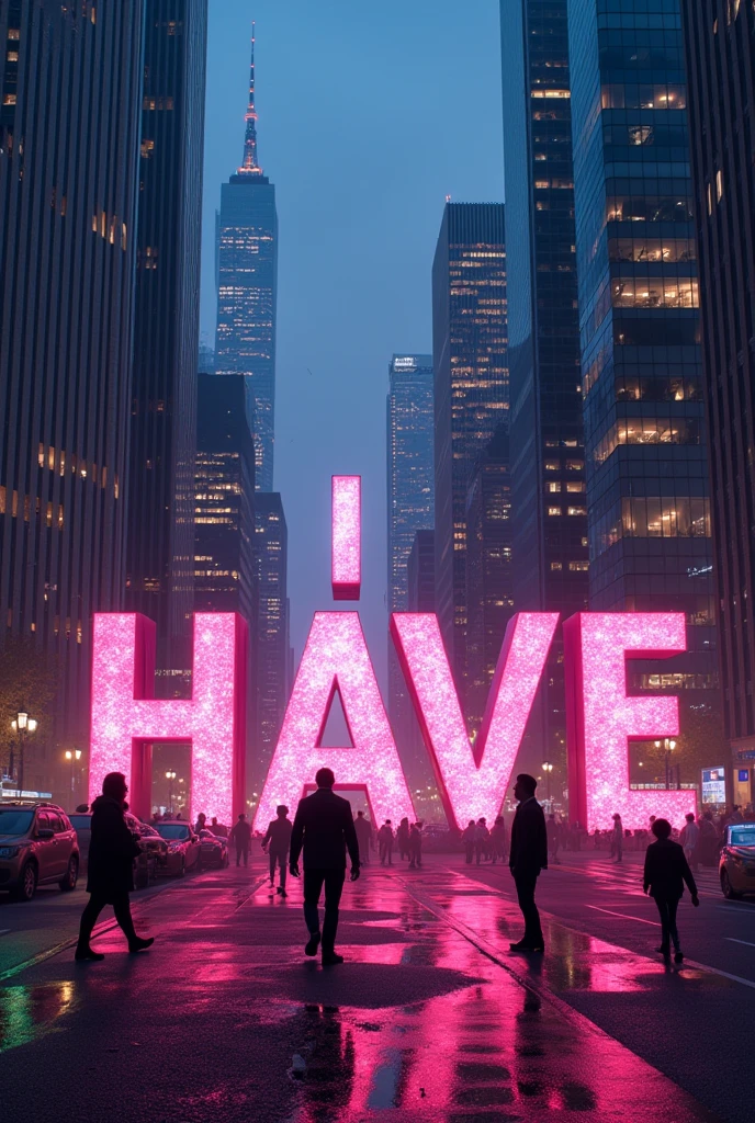 Put word "I have to" with a cool background