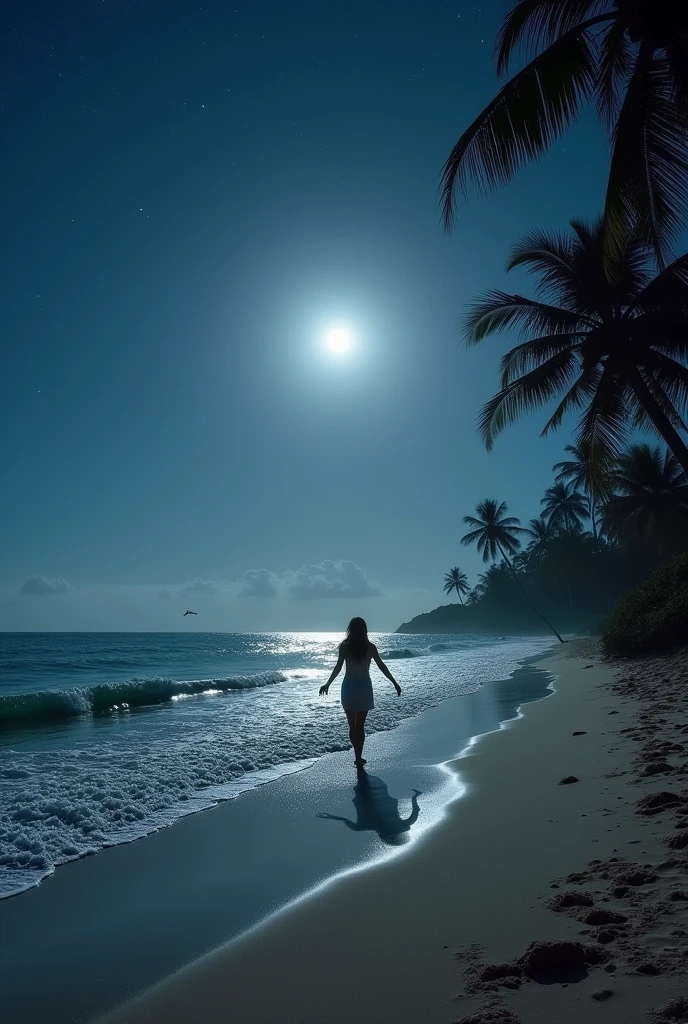 Beach at night
