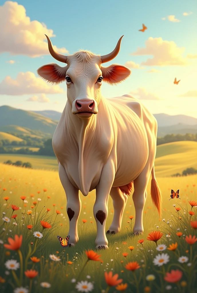 The Alpura cow with the name of Iker