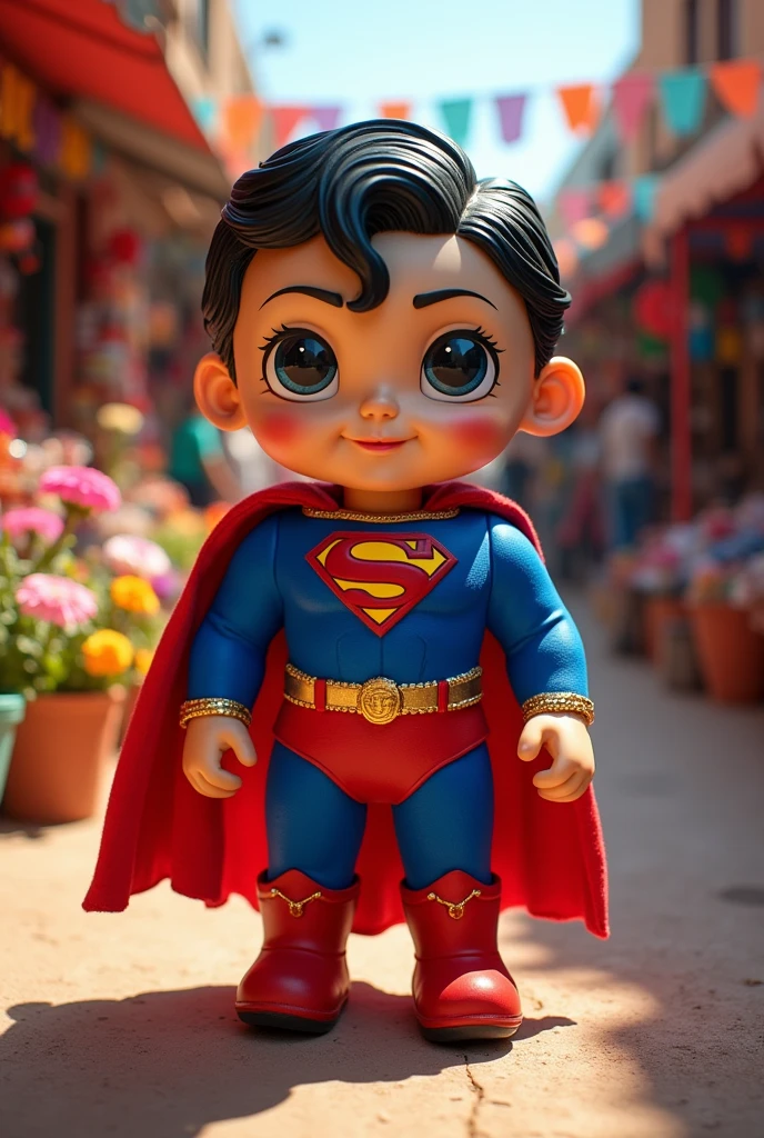 Create a puchaina with a superman suit