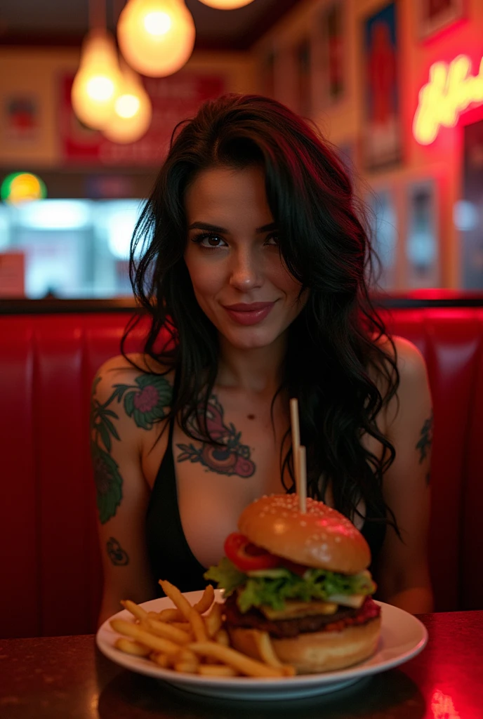 Joanna angel eating