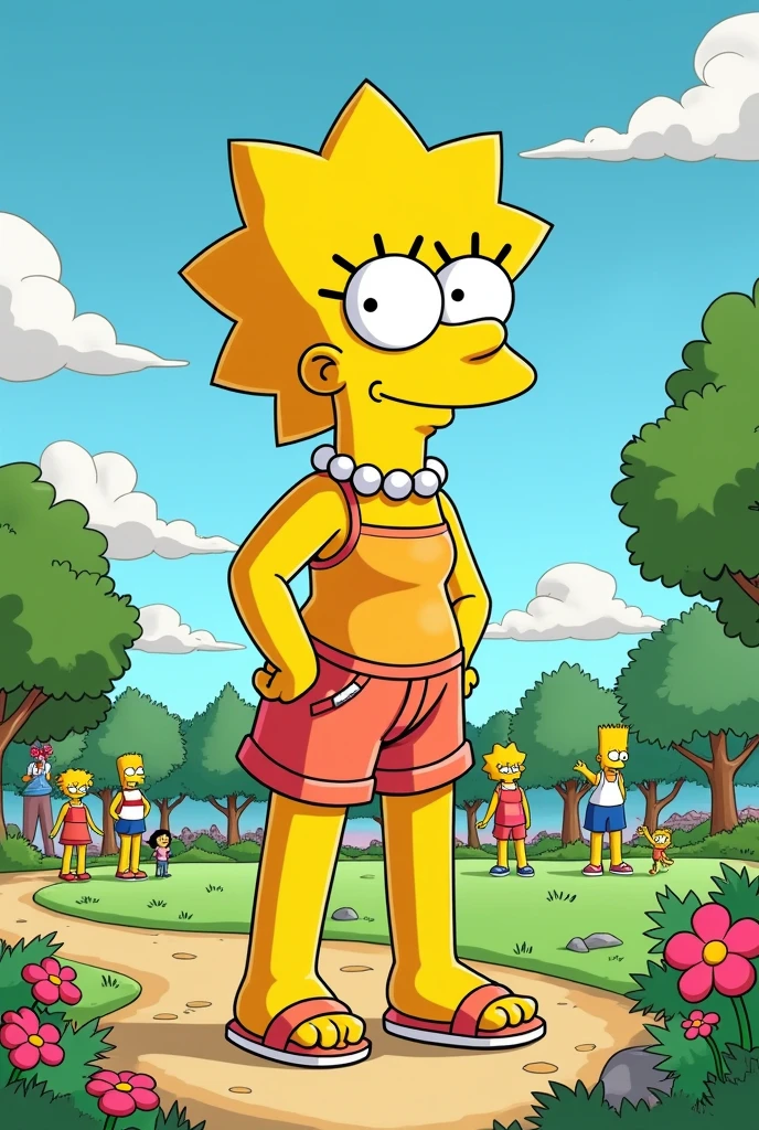 Lisa simpson with little clothing