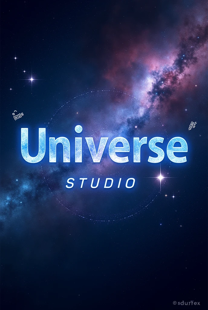 I have a Studio called "Universe Studio". I want you to make me a profile picture of this studio, and in the middle of the image put the name of the Studio