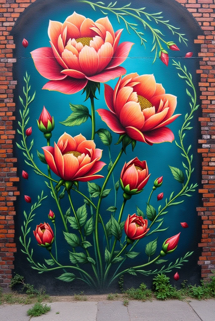 Flower grafiti