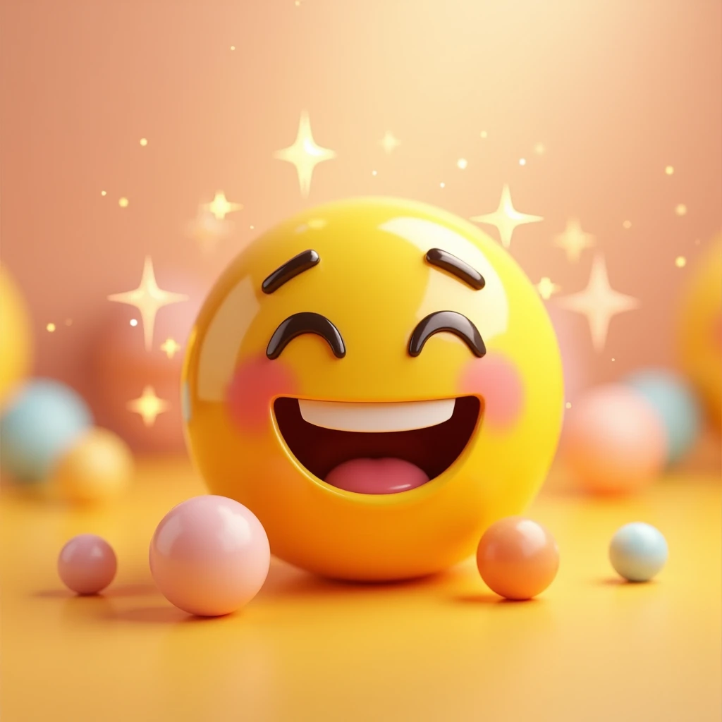 I want to see the best quality most hd 3d happy emoji