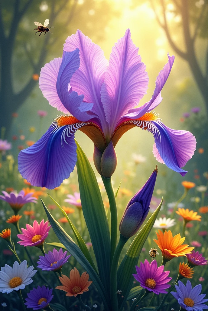 Create a flower that results from the combination of the letters A+s