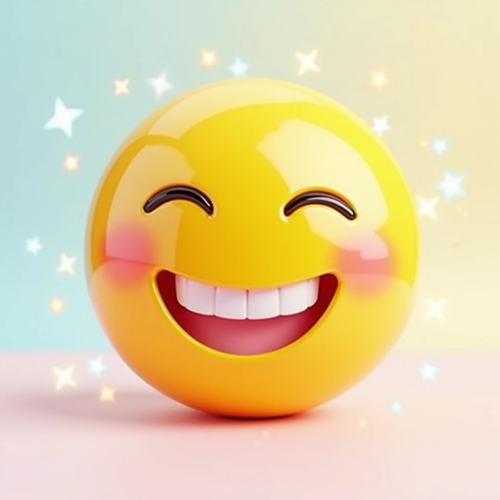 I want to see the best quality most hd 3d happy emoji
