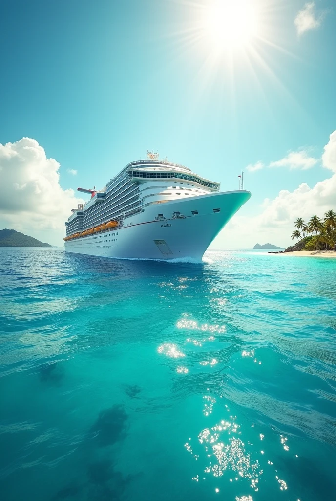Cruise background for poster with light colours