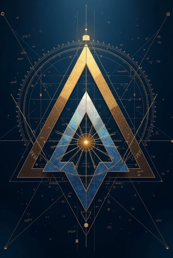 formal math cover with triangles 