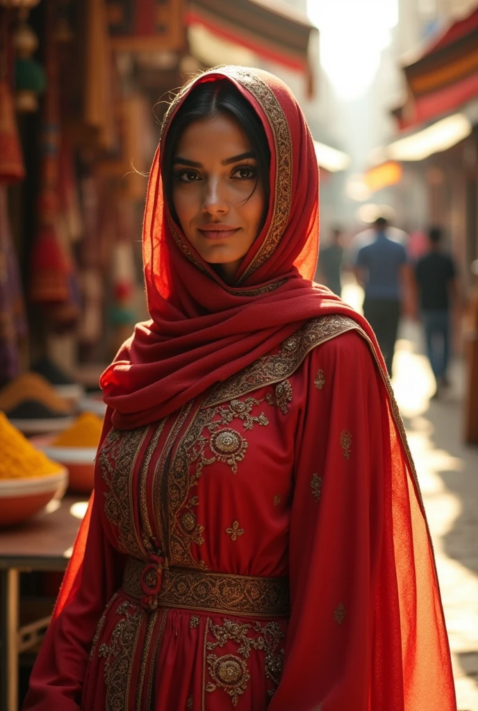 (best quality, 4k, 8k, high resolution, extremely detailed, (realistic, photorealistic, real photo), vibrant colors, gorgeous, young Pakistani women, beautiful eyes detailed, beautiful details, big breasts (1.3), colorful brocade bra, hijab, small waist, open skirt legs