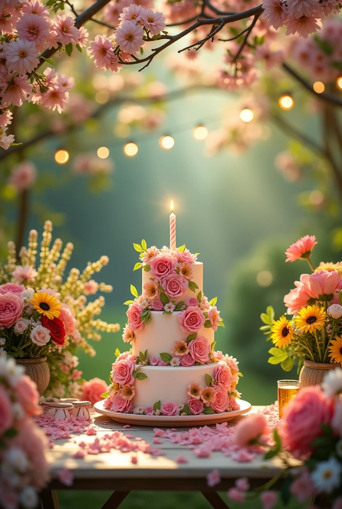 Floral birthday party