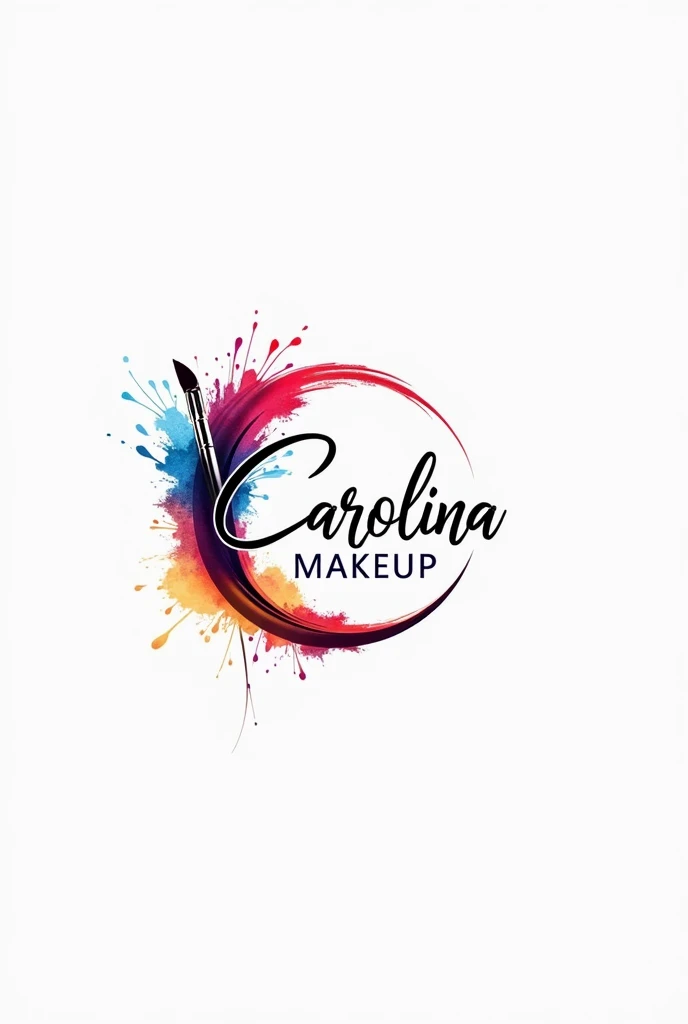 Create a makeup logo for me with the name carolinamakesup 