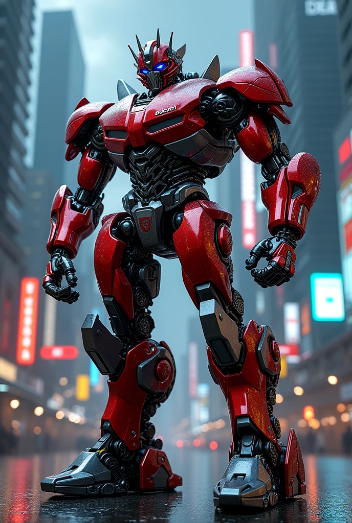 Ducati V4 sport bike, Transformers version, 2 meters high