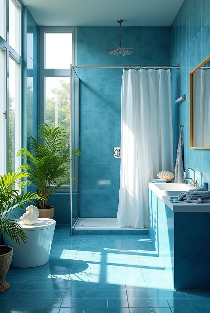 Blue is a popular choice for bathrooms, evoking the cleanliness and freshness of water. Blue tiles or accessories like towels and shower curtains can transform your bathroom into a refreshing and serene space..