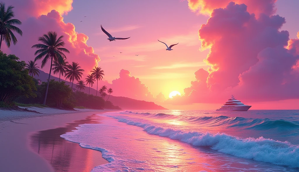 (((sky))) with clouds and the sea, vice city gta