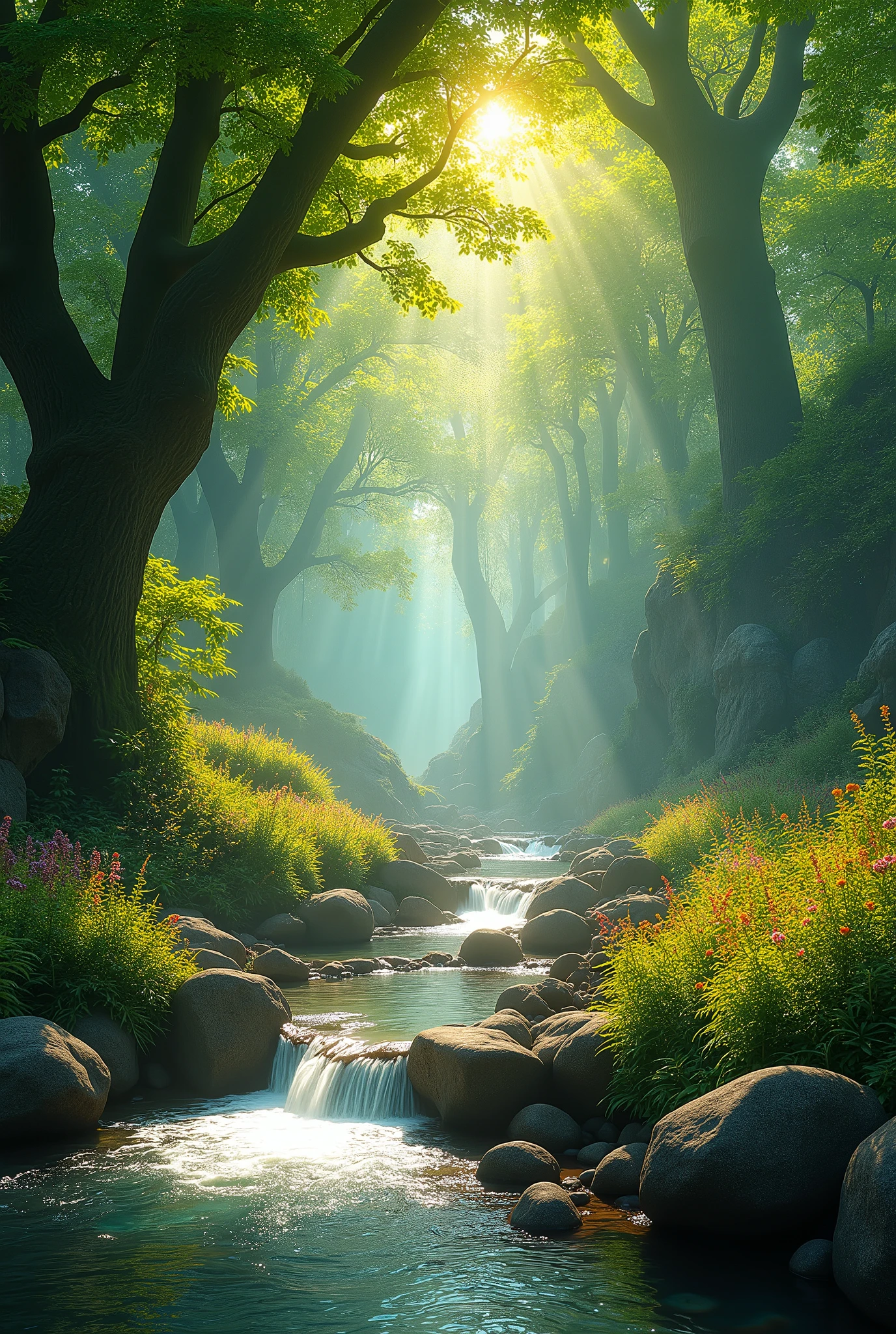 create a 4K image for my computer desktop , being an image of nature