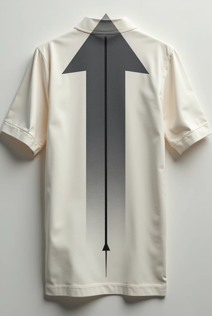 A shirt with a symbol of an arrow pointing upwards and on the side an arrow pointing in the opposite direction, but the two arrows must be in a discreet corner